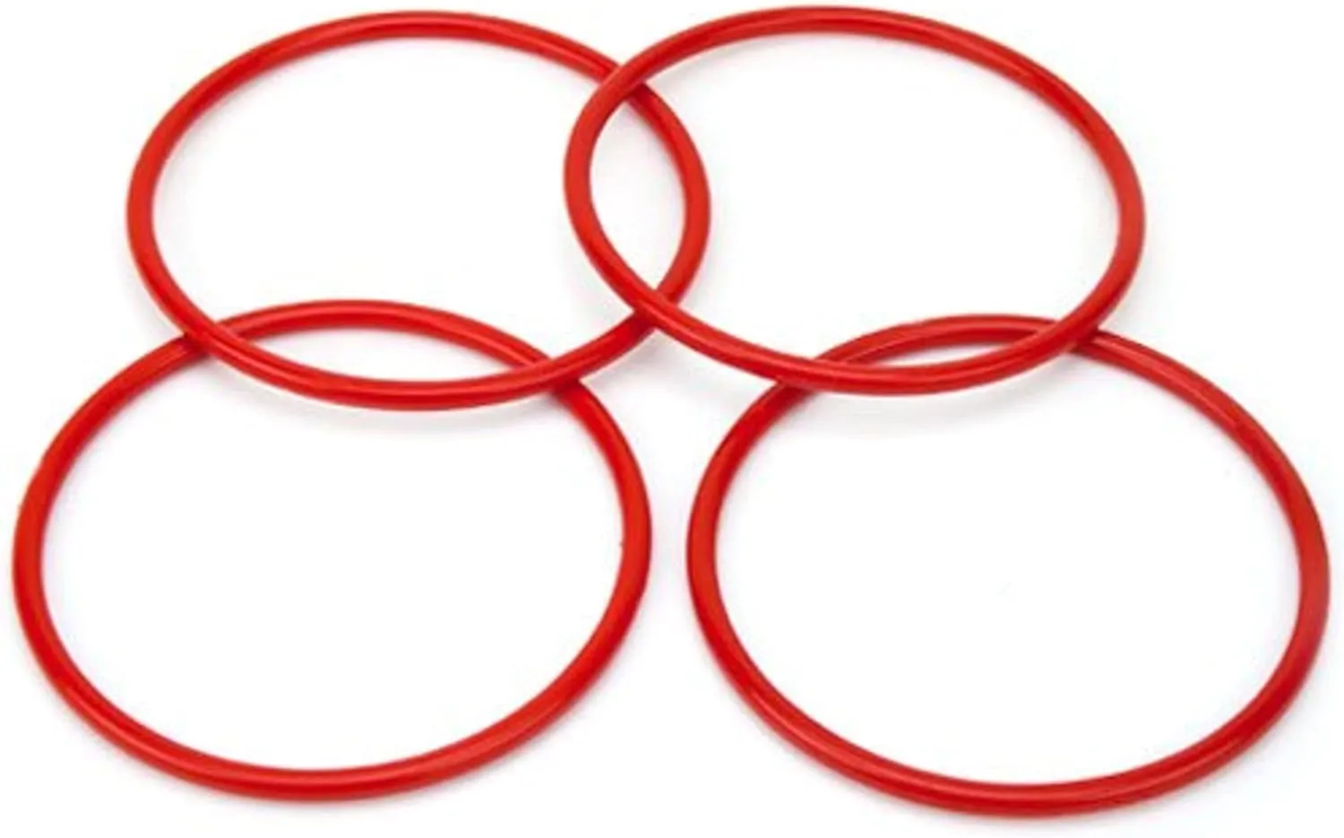 4-Pack Large Ring Toss Rings - Indoor and Outdoor Gaming Accessories - Extra Tossing Game Pieces for Parties, Carnivals, Barbecues, Reunions, and Family Fun for and Adults