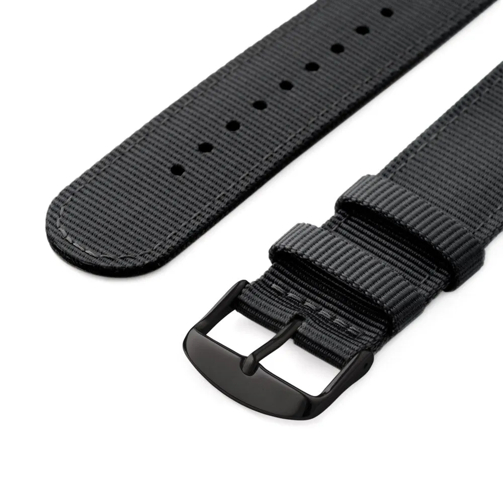 Apple Watch Nylon Watch Band - Black/Black