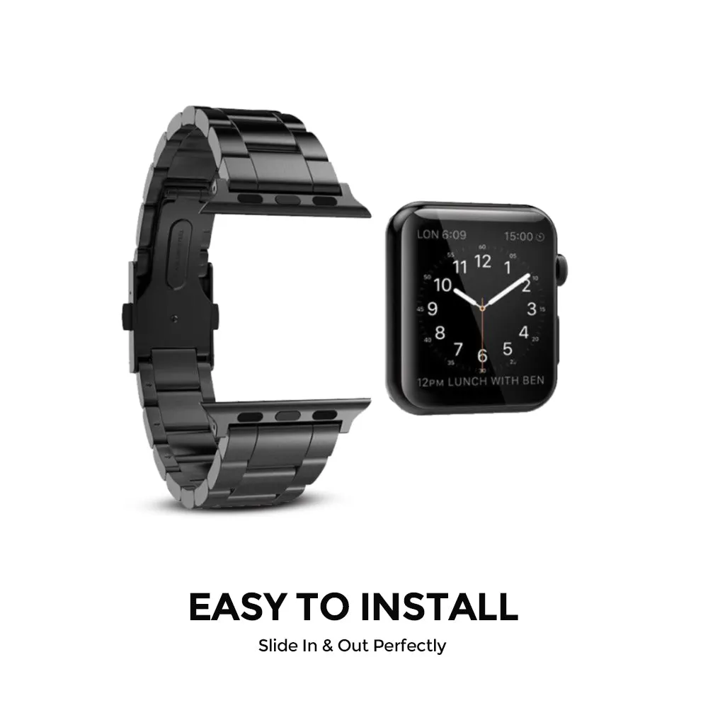 Apple Watch Ultra 49mm / 45mm / 44mm / 42mm | Metal Straps | Black