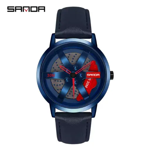 Auto Wheel Sports Watch