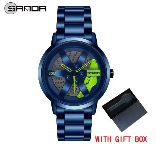 Auto Wheel Sports Watch