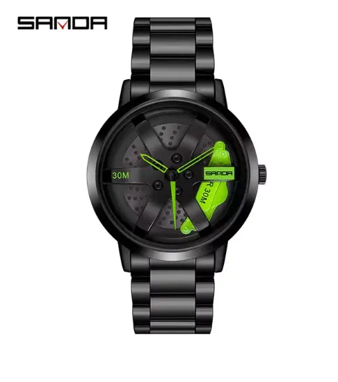 Auto Wheel Sports Watch