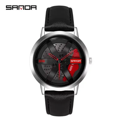 Auto Wheel Sports Watch