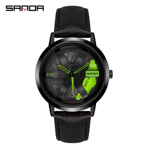 Auto Wheel Sports Watch