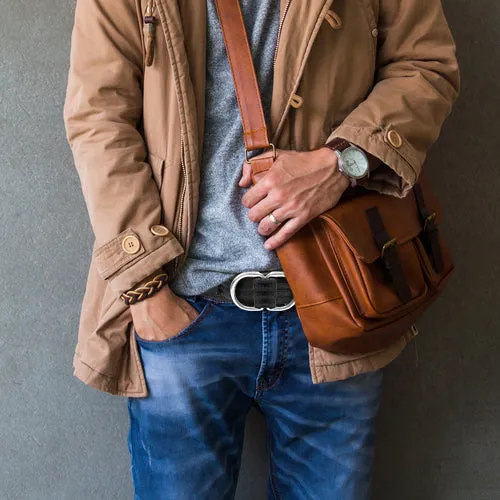 Bacca Bucci Men Canvas Military Belts for Men Double D-Ring Buckle