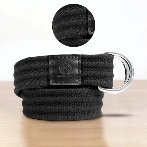 Bacca Bucci Men Canvas Military Belts for Men Double D-Ring Buckle