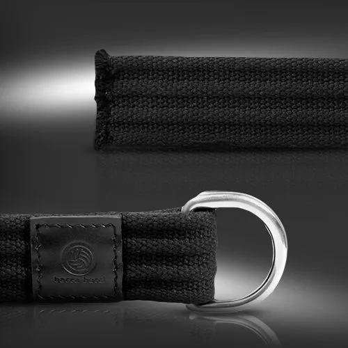 Bacca Bucci Men Canvas Military Belts for Men Double D-Ring Buckle