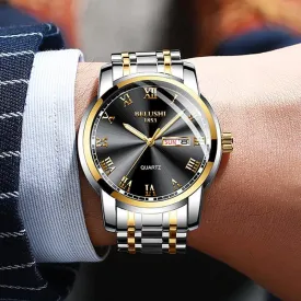 BELUSHI Stainless Steel Waterproof Luminous Watch