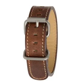 Bertucci Montanaro Survival Horween Men's Nut Brown Leather Watch Band - B-218M