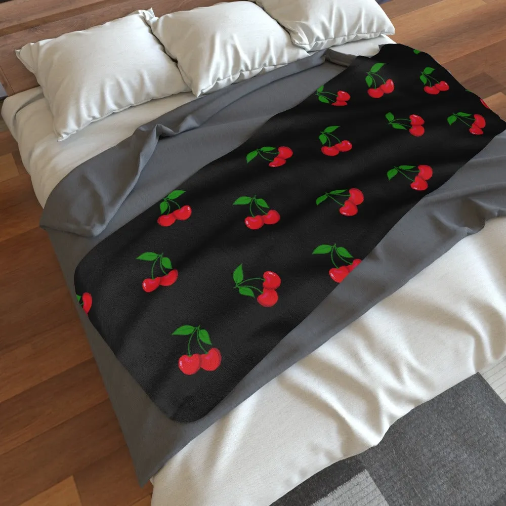 Blanket Scarf - Black Cherries