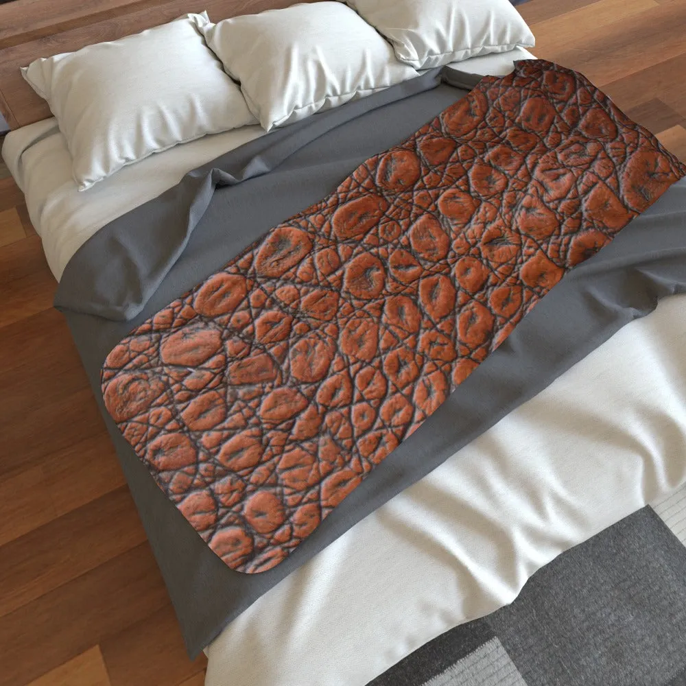 Blanket Scarf - Brown Croc