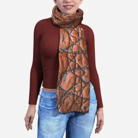 Blanket Scarf - Brown Croc
