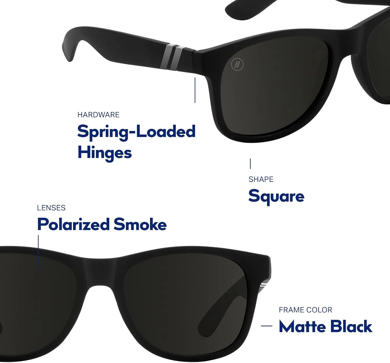 Blenders Eyewear M Class X2  Polarized Sunglasses  Round Lens, Spring Loaded Hinge  100% UV Protection  For Women
