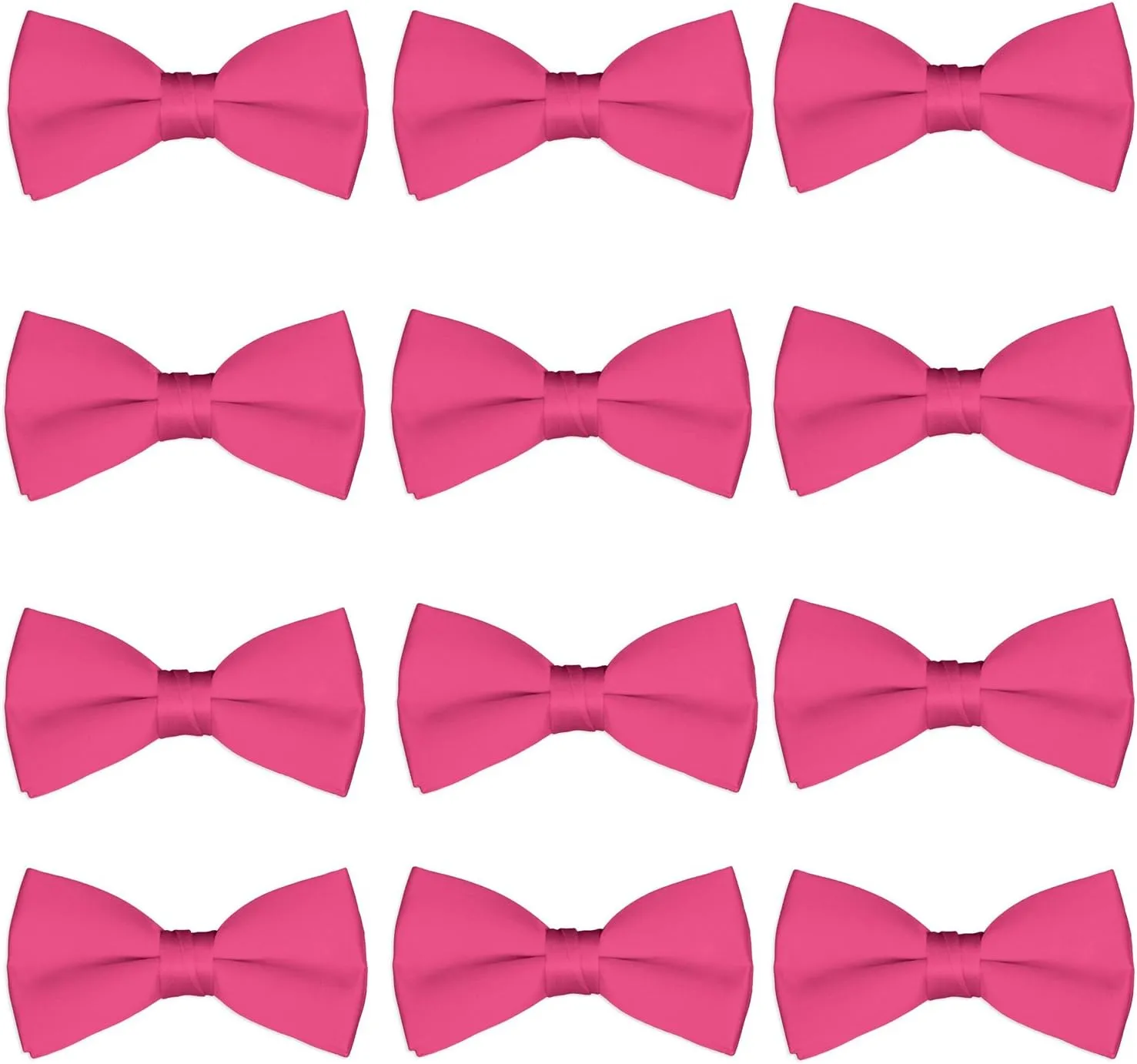 Boys Wedding Bow Tie 12 Pack Children Bowties Kids Tuxedo Solid Ties