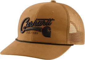 Carhartt Men's Canvas Mesh-Back Script Cap