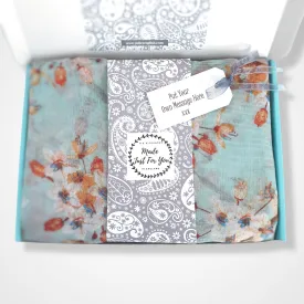 Cherry Blossom Scarf - Green