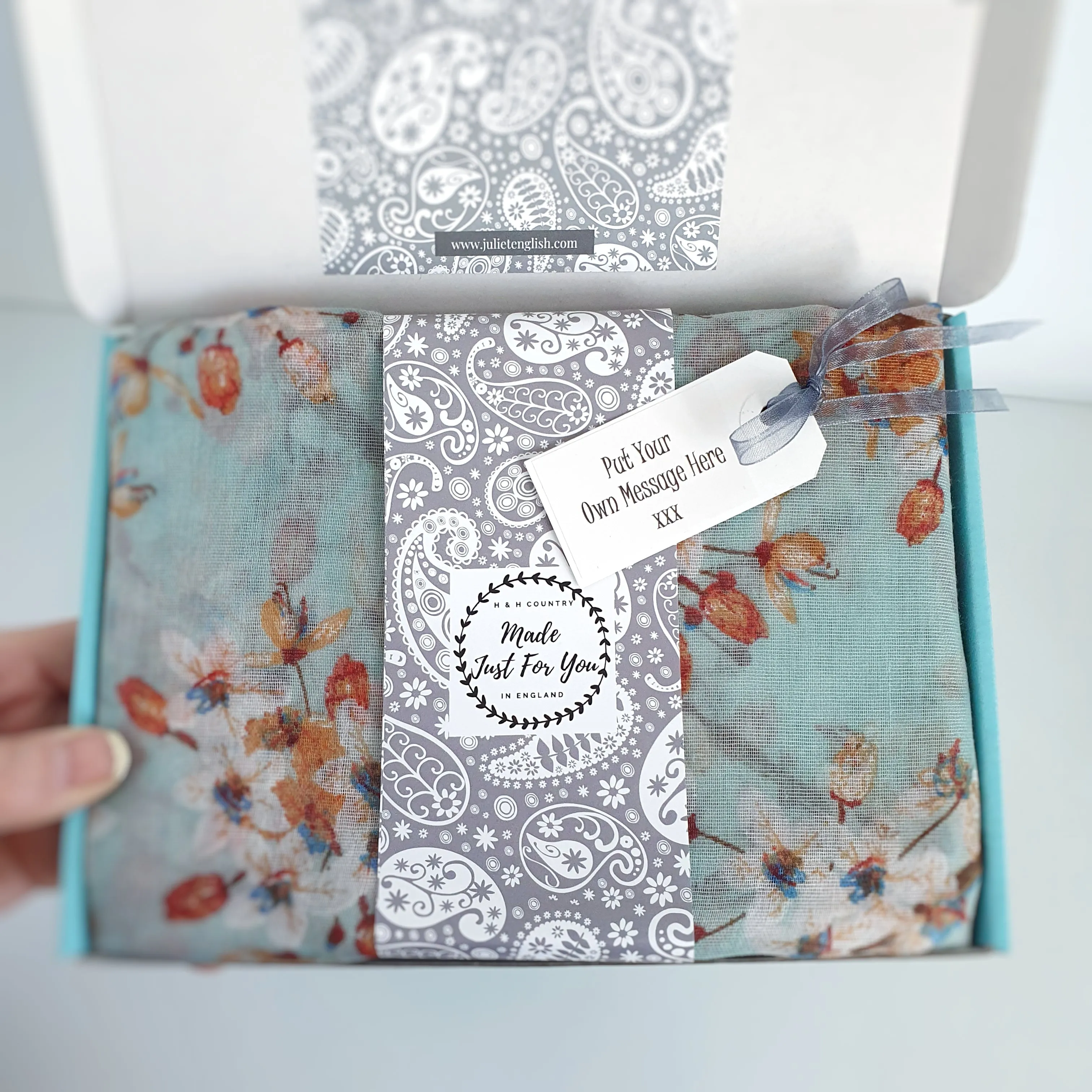 Cherry Blossom Scarf - Green