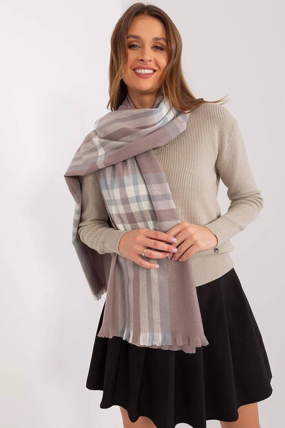 Chic Plaid Winter Scarf