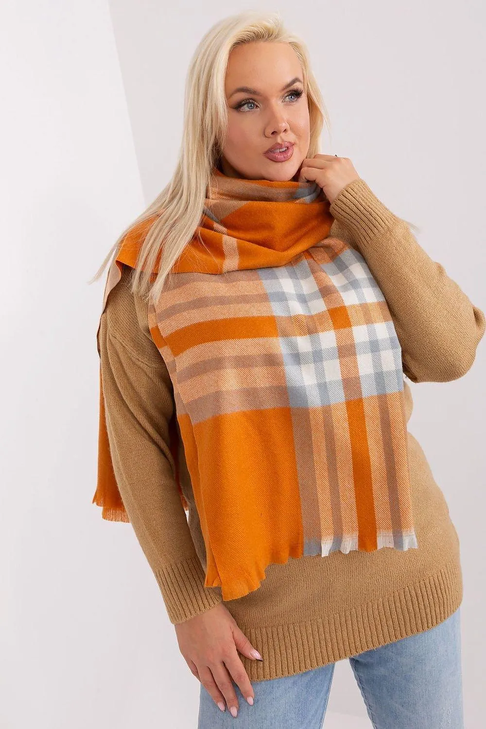 Chic Plaid Winter Scarf
