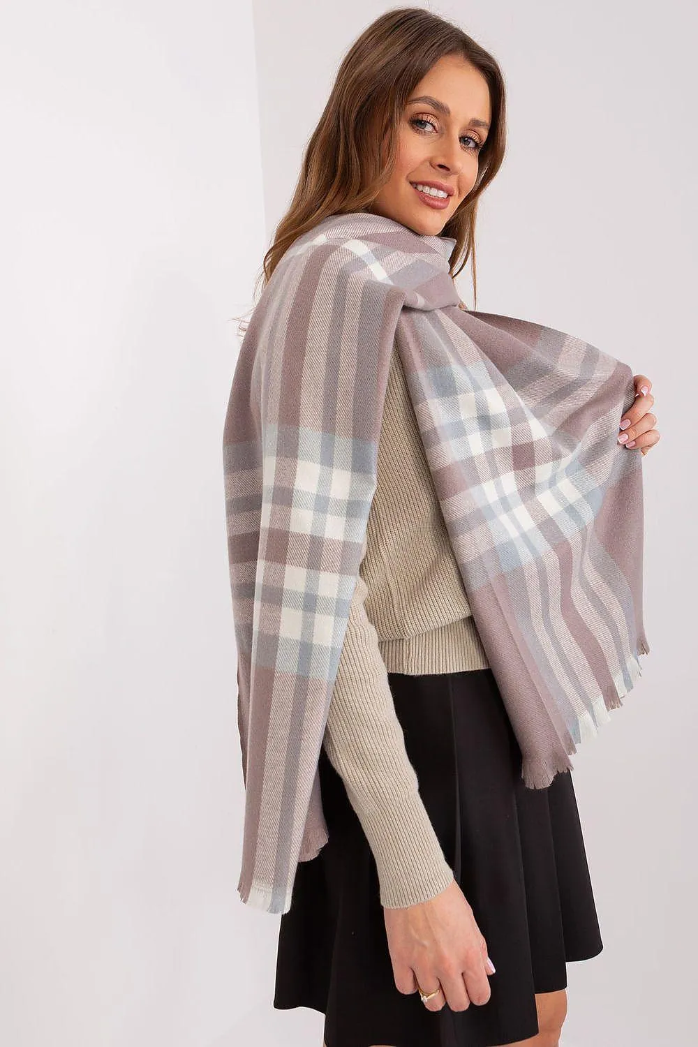 Chic Plaid Winter Scarf