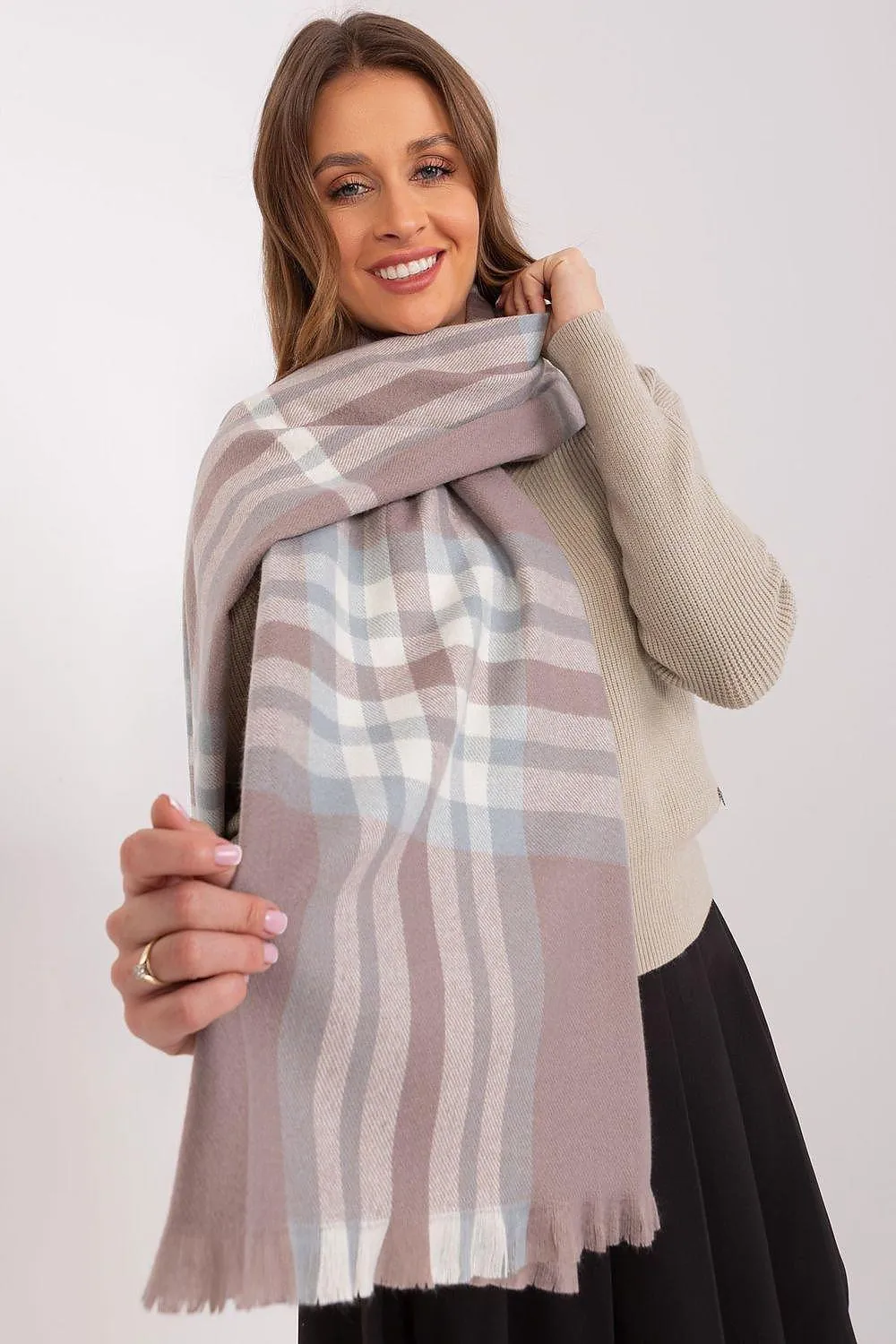 Chic Plaid Winter Scarf