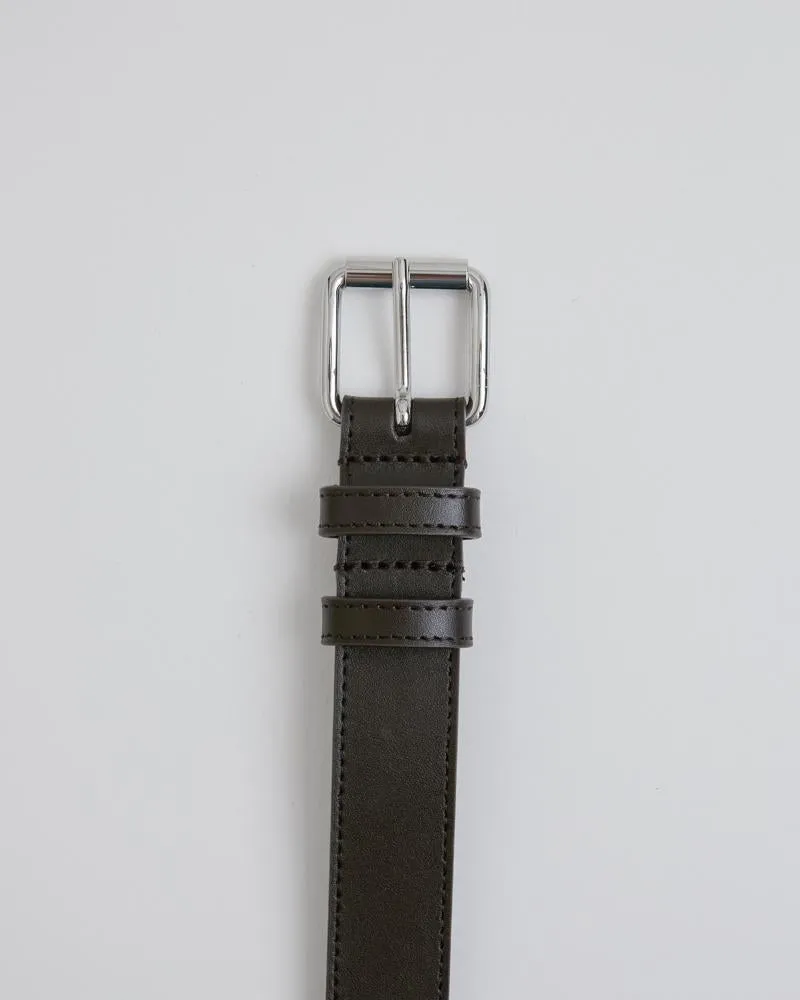 Classic Leather Belt 0912 in Brown