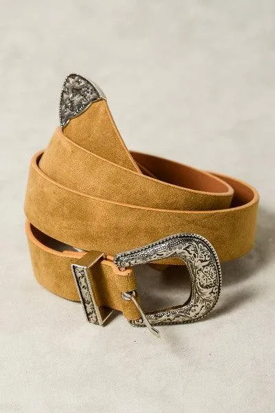 Classic Western Inspired Leather Belt