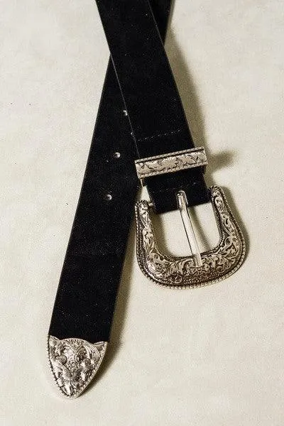 Classic Western Inspired Leather Belt