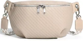 Crossbody Sling Bag Purse for Women - Small Chest Fanny Pack Trendy Travel Faux Leather Cross Body Bags with Adjustable Strap