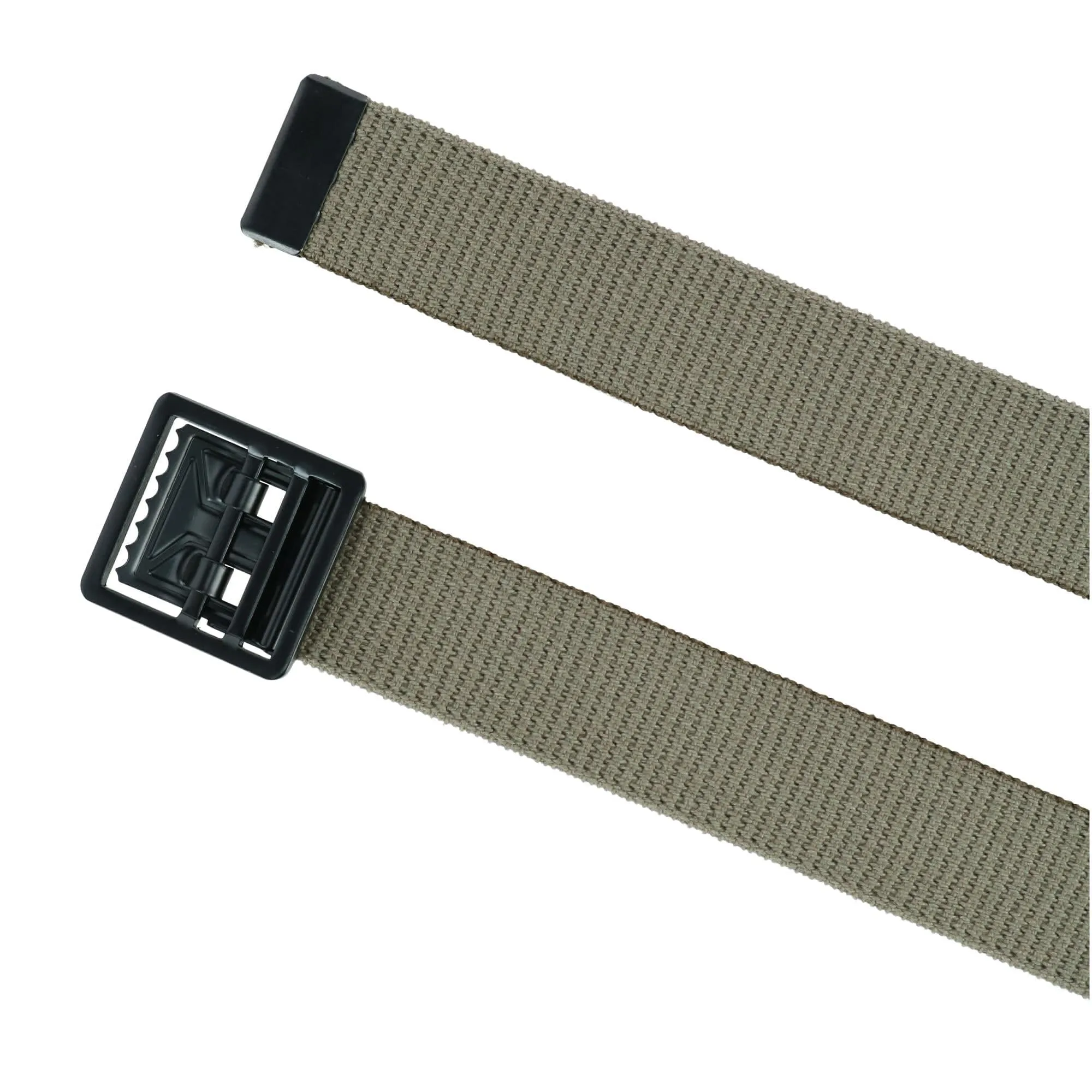 CTM® Men's Military Grade Belt with Open Face Buckle