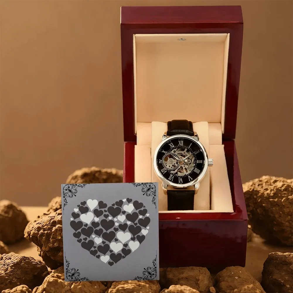 Custom Gift for Men Openwork Watch