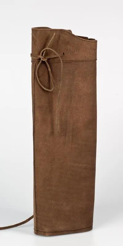 DARK BROWN SUEDE BACK QUIVER , WITH BELT