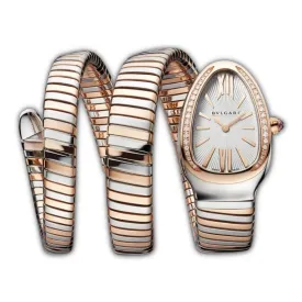 Elegant Snake Pattern Type Dial Stainless Steel Wrist Watch For Women