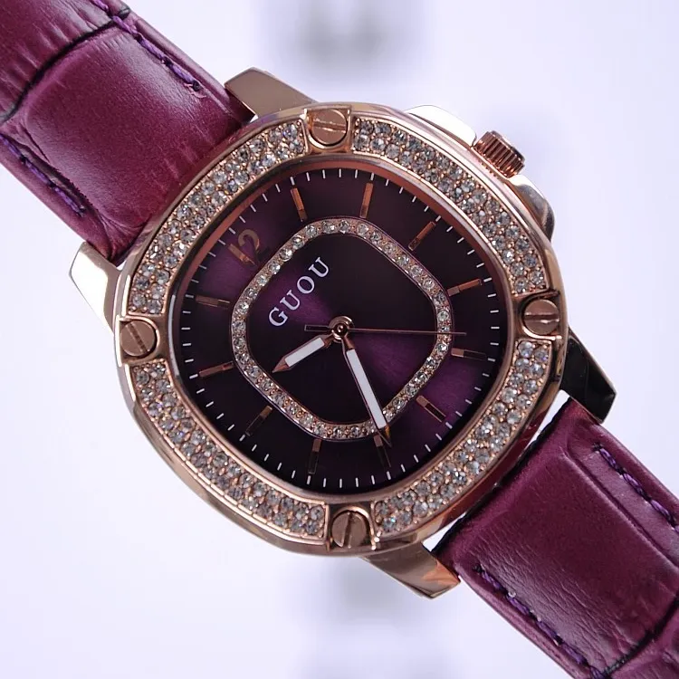 Fashion Square Pattern Durable Women's Watch