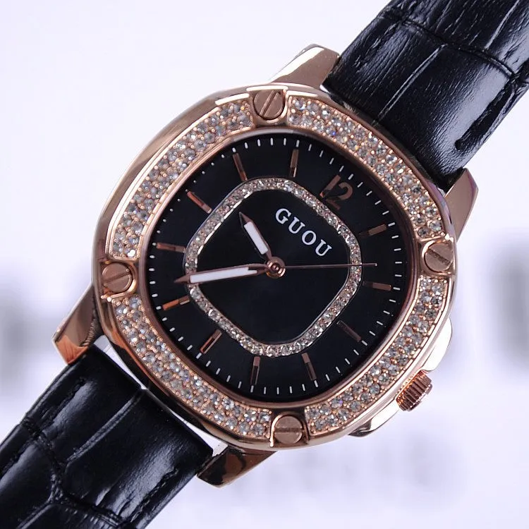 Fashion Square Pattern Durable Women's Watch