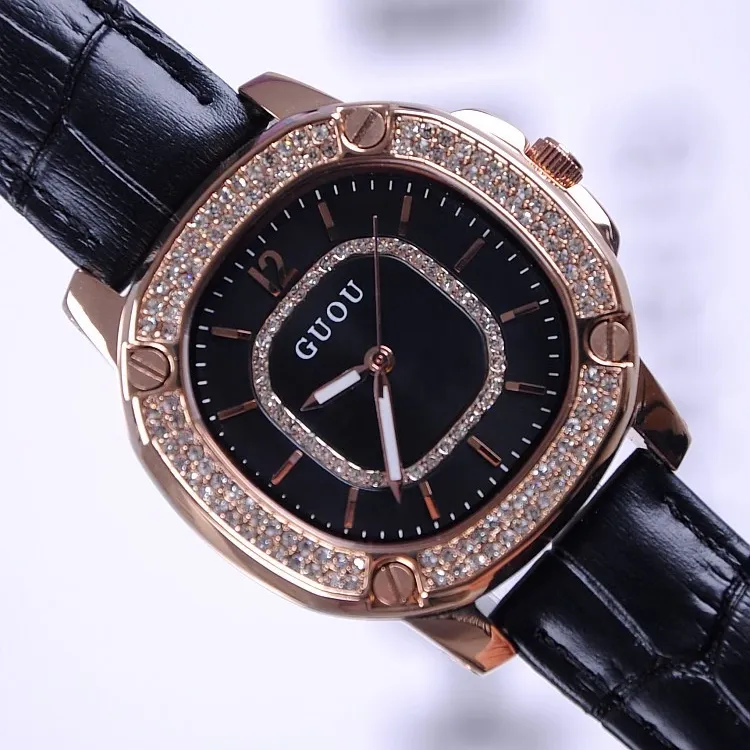 Fashion Square Pattern Durable Women's Watch