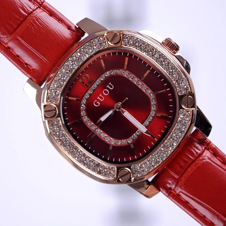 Fashion Square Pattern Durable Women's Watch
