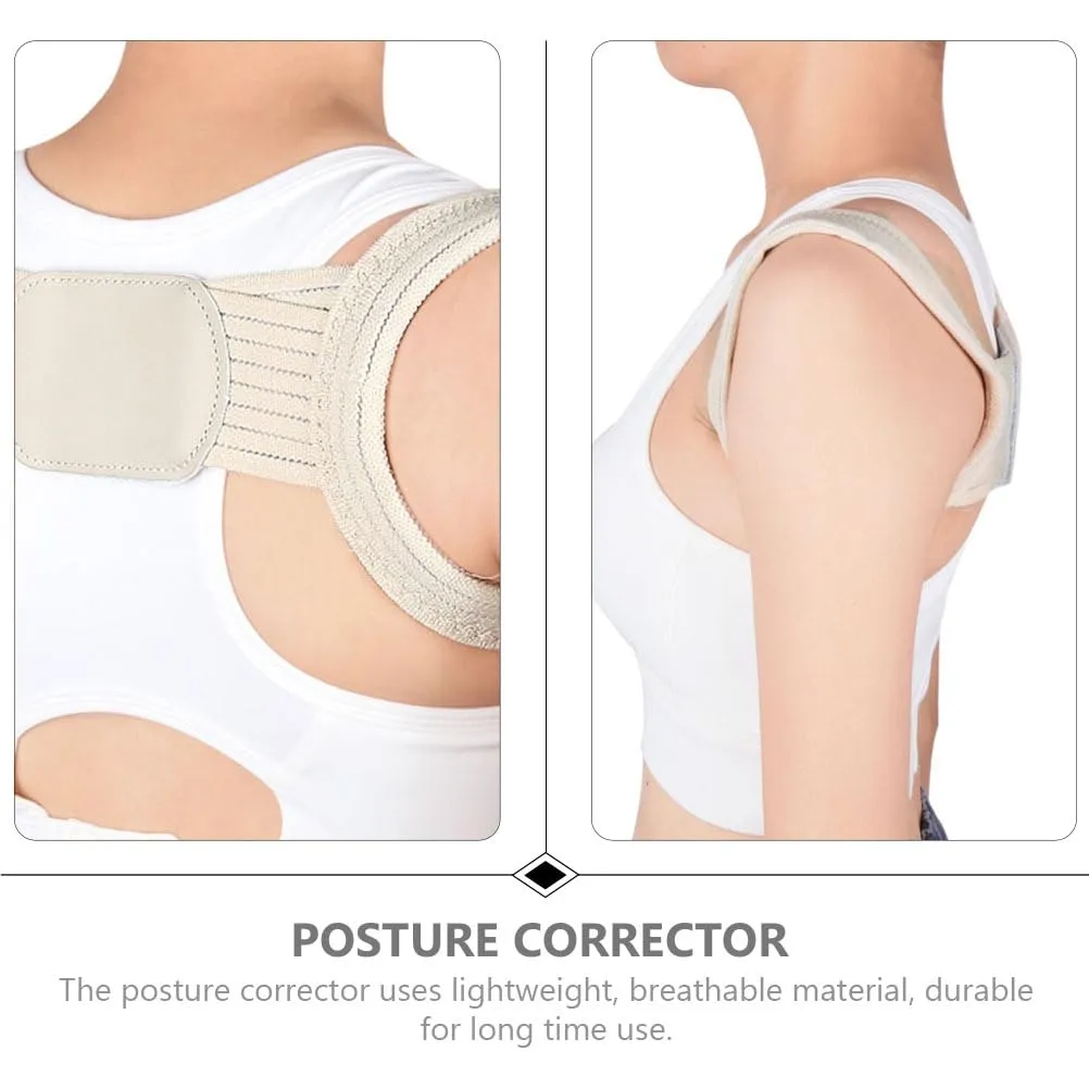 FRCOLOR Hunchback Posture Belt Vest for wome Clavicle for Women Correct Belt Waist Belt for Men Support Belt Kids Leather Anti Hunchback