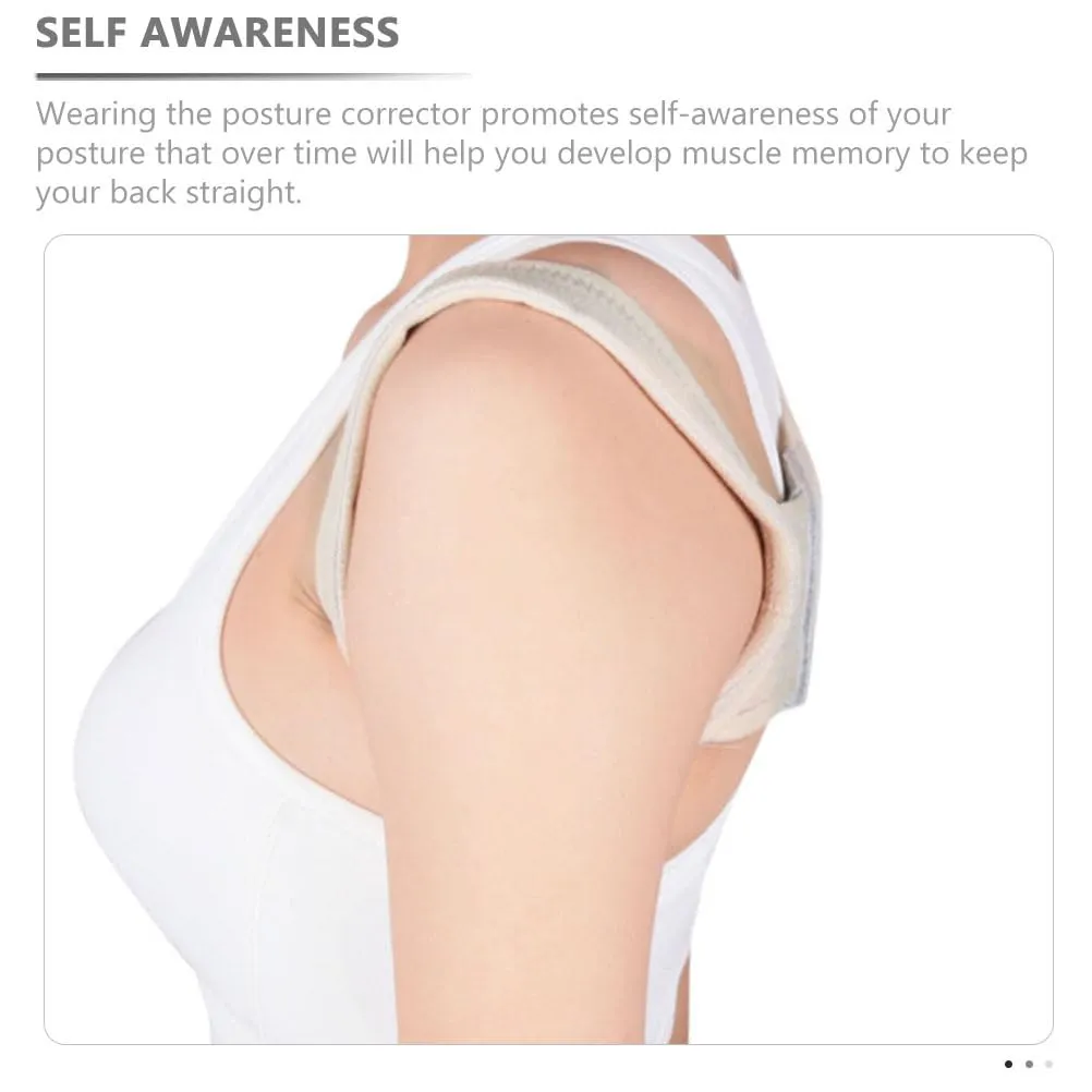 FRCOLOR Hunchback Posture Belt Vest for wome Clavicle for Women Correct Belt Waist Belt for Men Support Belt Kids Leather Anti Hunchback