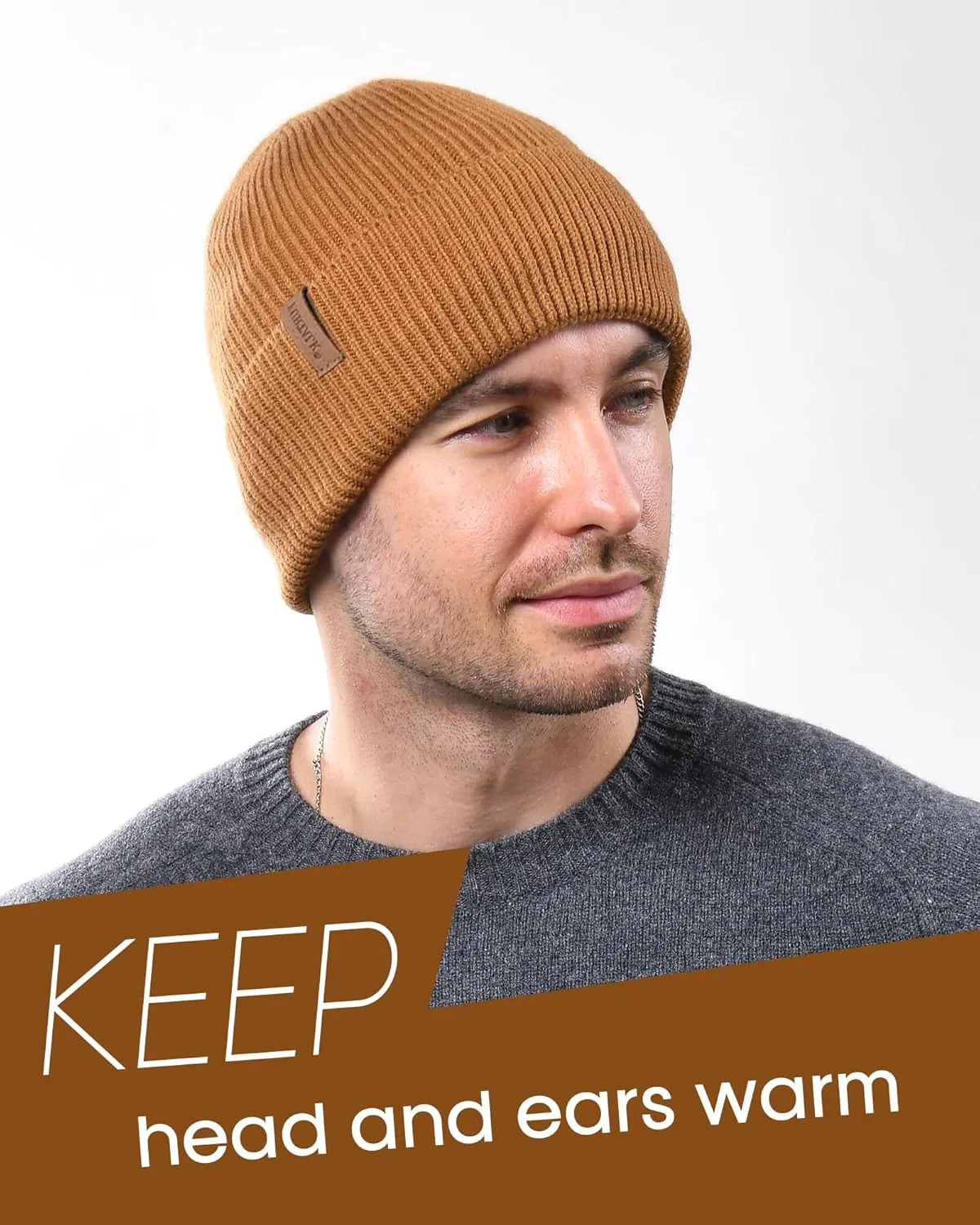 FURTALK Winter Hats for Men Women Fleece Lined Beanie Warm Cuffed Outdoor Skull Cap