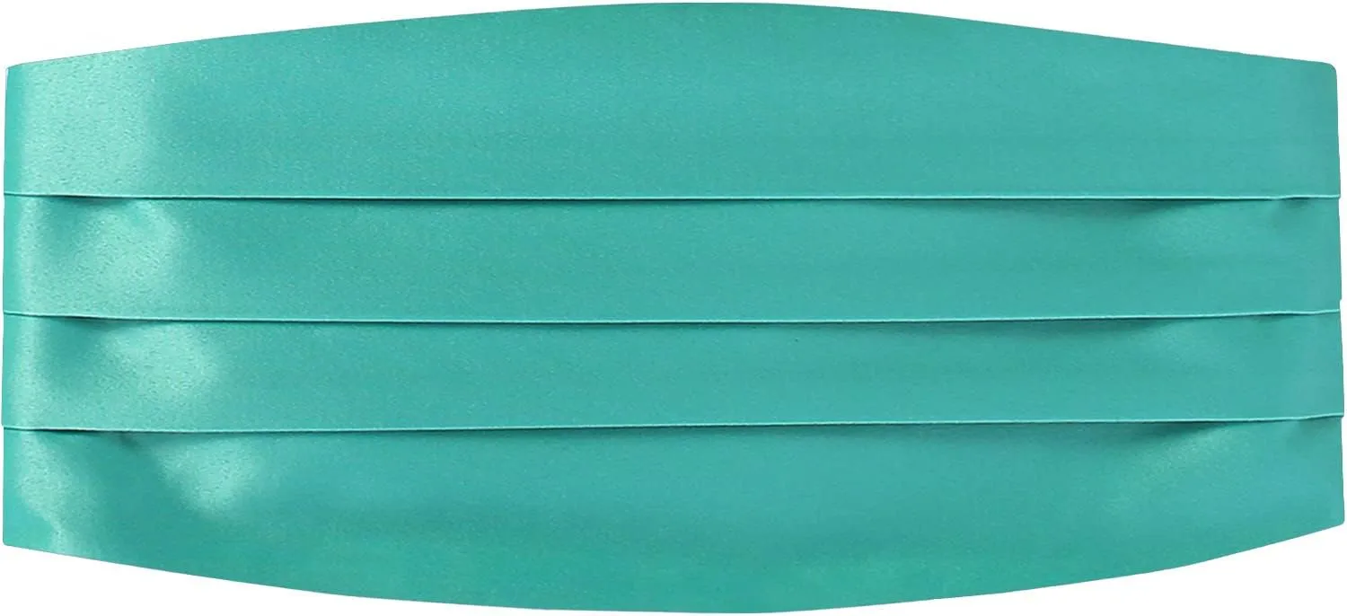 Gioberti Kids/Boys' Adjustable Satin And Paisley Cummerbund Set With Formal Bow Tie and Pocket Square