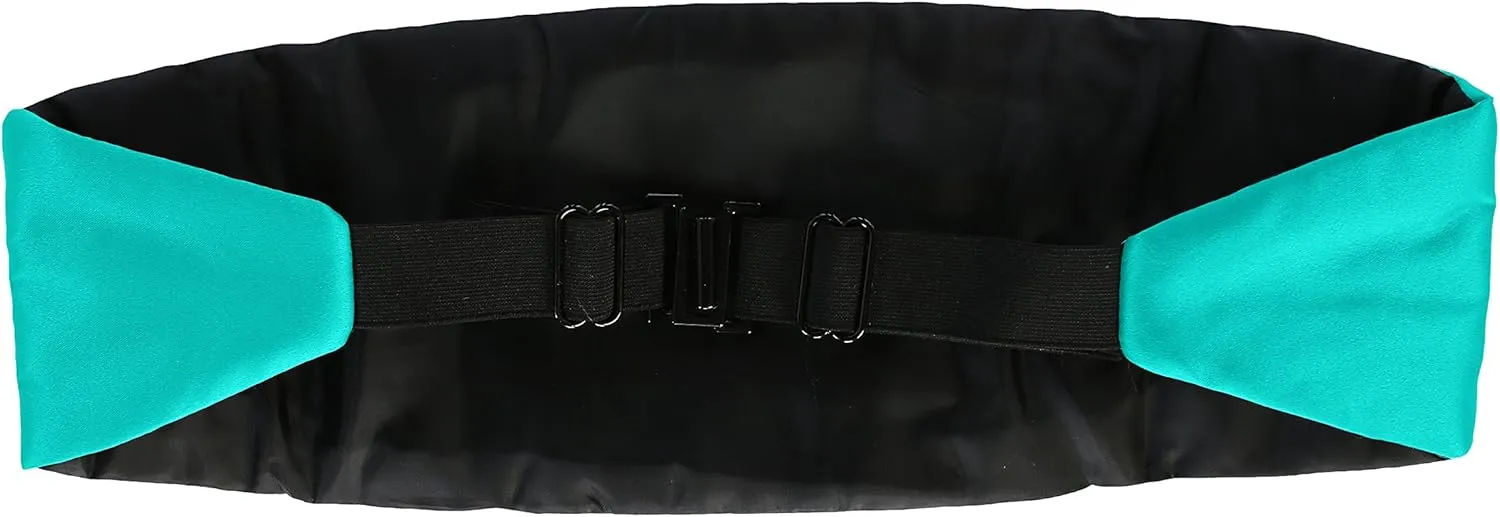 Gioberti Kids/Boys' Adjustable Satin And Paisley Cummerbund Set With Formal Bow Tie and Pocket Square