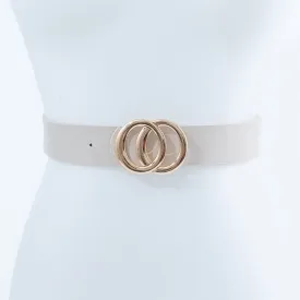 GOLD CIRCLE BUCKLE FASHION BELT