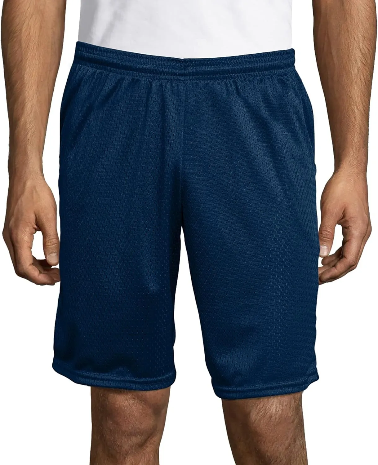 Hanes Sport Men's Mesh Pocket Shorts, Mens Performance Gear Shorts, Mens Athletic Shorts, 9" Inseam