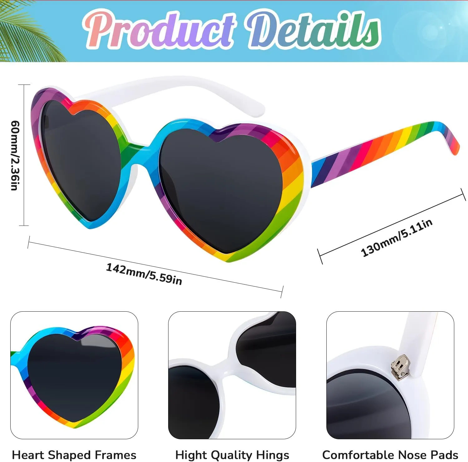 Heart Sunglasses for Women Men Fashion Lovely Shaped Sunglasses Vintage Cute Sun Glasses for Women