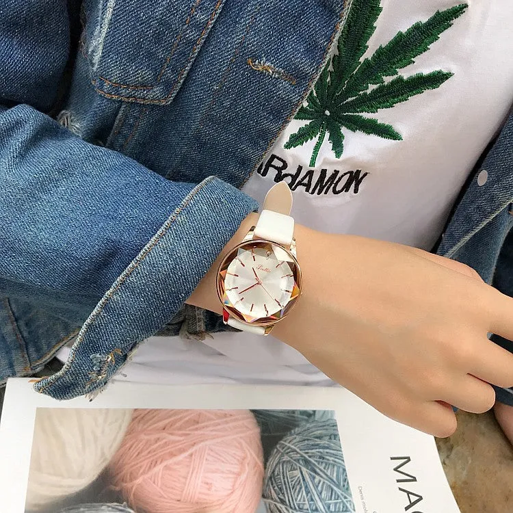 Irregular Mirror Durable Women's Watch