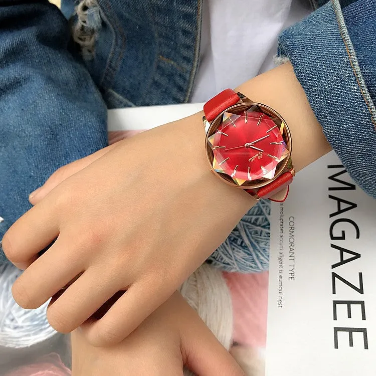 Irregular Mirror Durable Women's Watch