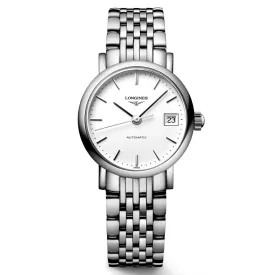 Longines Elegant Collection 25.5mm White Dial Automatic Ladies Watch L4.309.4.12.6