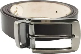 Men Casual Brown Genuine Leather Belt (Size: 36)