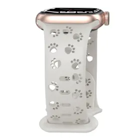 Paws & Play Hollow-Out Silicone Strap for Apple Watch - Starlight